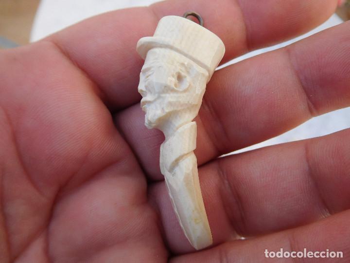 Joyeria: Colgante de marfil antiguo - Foto 3