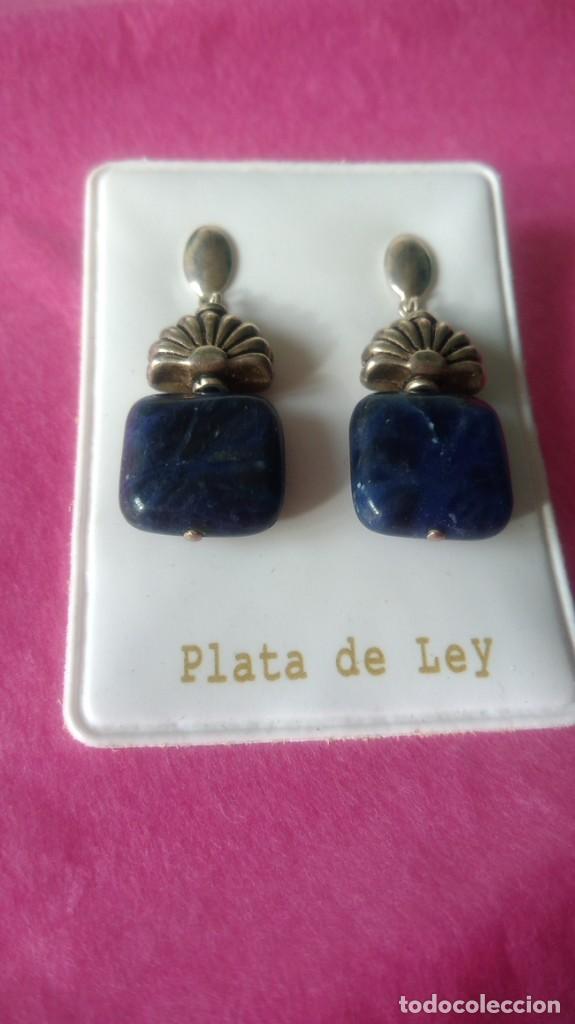 Joyeria: PENDIENTES DE PLATA Y LAPISL&Aacute;ZULI - Foto 1