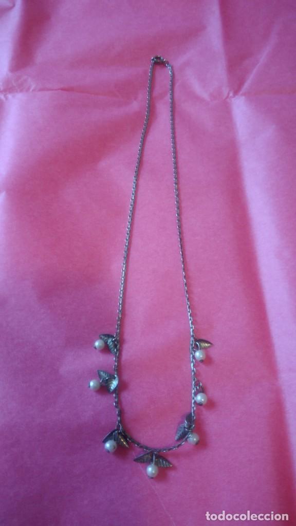 Joyeria: GARGANTILLA PLATEADA Y PERLITAS - Foto 2