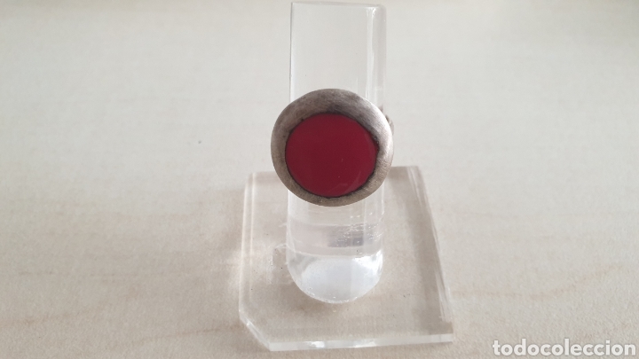 Joyeria: ANILLO DE PLATA DE LEY CON PIEDRA ROJA - Foto 2