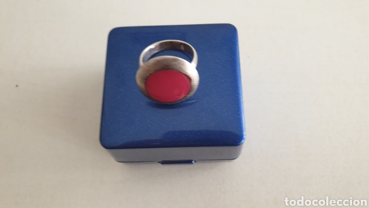 Joyeria: ANILLO DE PLATA DE LEY CON PIEDRA ROJA - Foto 3