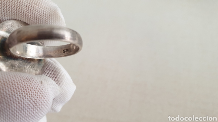 Joyeria: ANILLO DE PLATA DE LEY CON PIEDRA ROJA - Foto 4