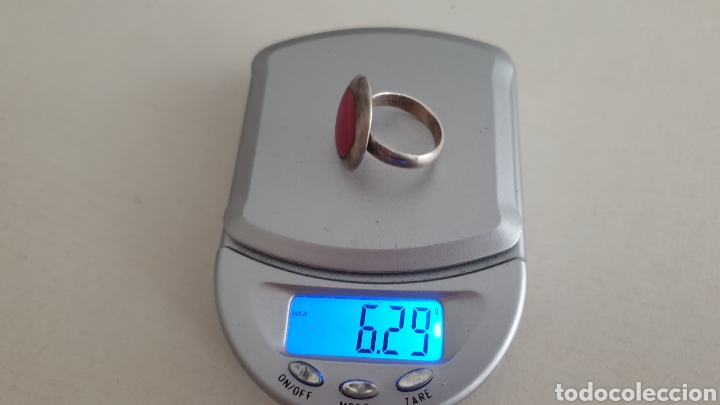 Joyeria: ANILLO DE PLATA DE LEY CON PIEDRA ROJA - Foto 5