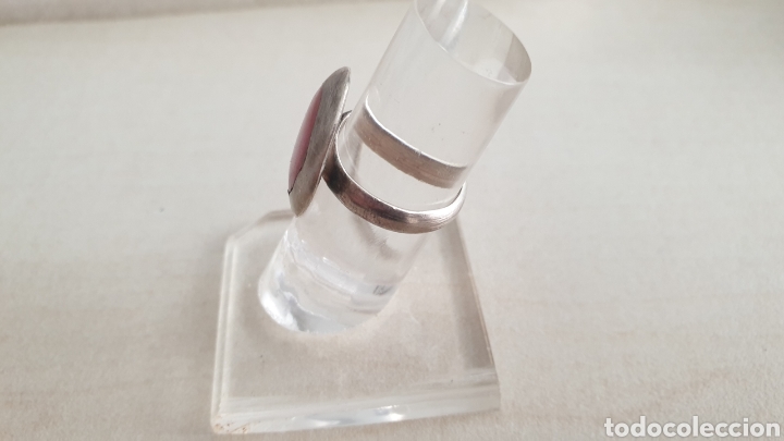 Joyeria: ANILLO DE PLATA DE LEY CON PIEDRA ROJA - Foto 7