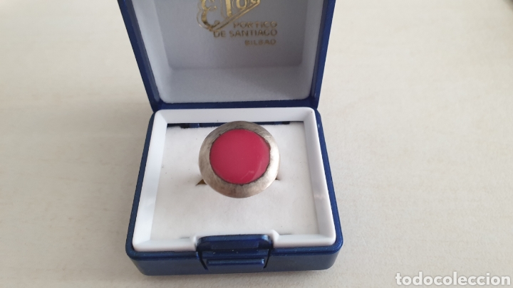 Joyeria: ANILLO DE PLATA DE LEY CON PIEDRA ROJA - Foto 1