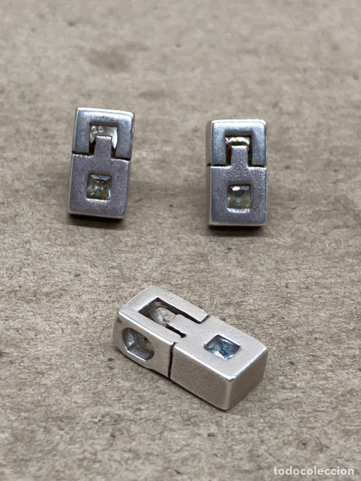Joyeria: Juego de pendientes y colgante de plata - Foto 1