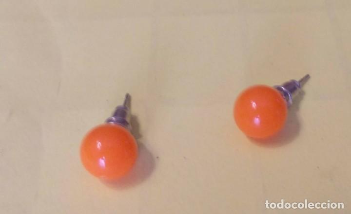 Joyeria: pendientes formato perla naranja - Foto 3