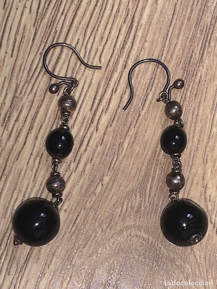 Joyeria: Preciosa pareja de pendientes de plata de Ley - Foto 2