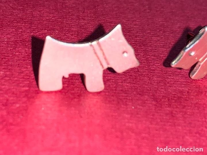 Joyeria: Bonita pareja de pendientes de plata en forma de perrito - Foto 3