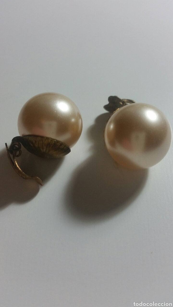 Joyeria: Pendientes de perla a&ntilde;os 40 - Foto 2
