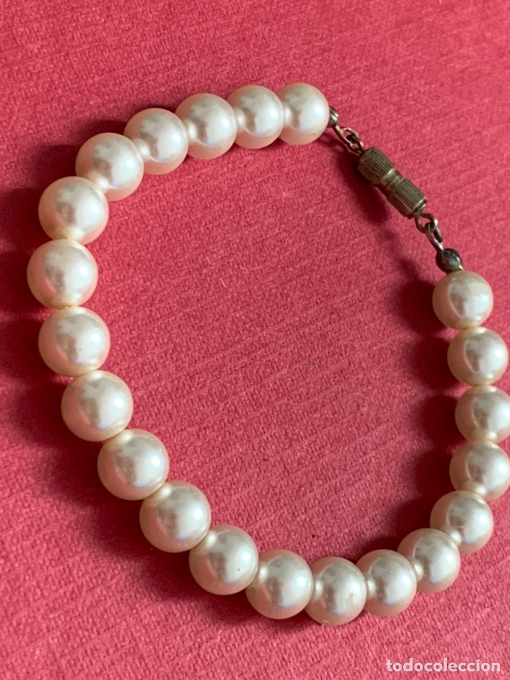 Joyeria: Antigua pulsera de perlas tipo majorica - Foto 6