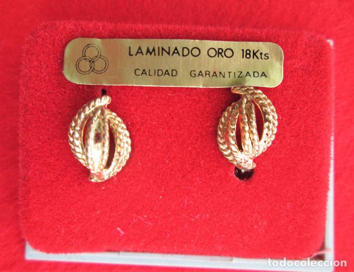 Joyeria: PENDIENTES CHAPADO EN ORO . - Foto 1