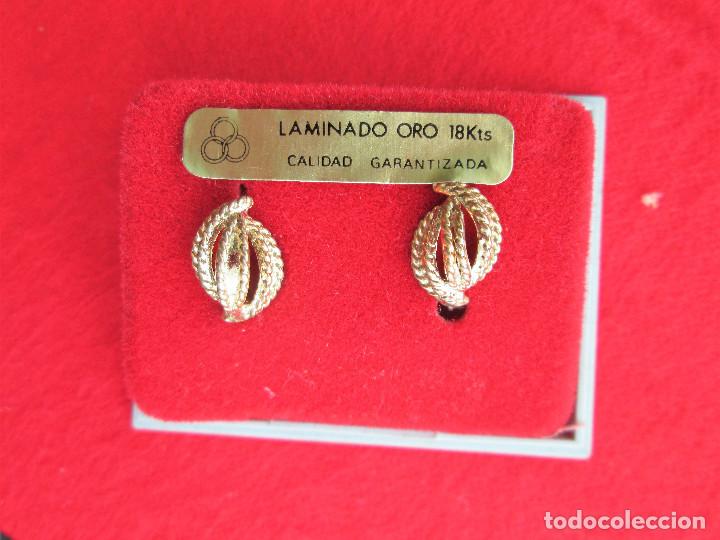 Joyeria: PENDIENTES CHAPADO EN ORO . - Foto 2