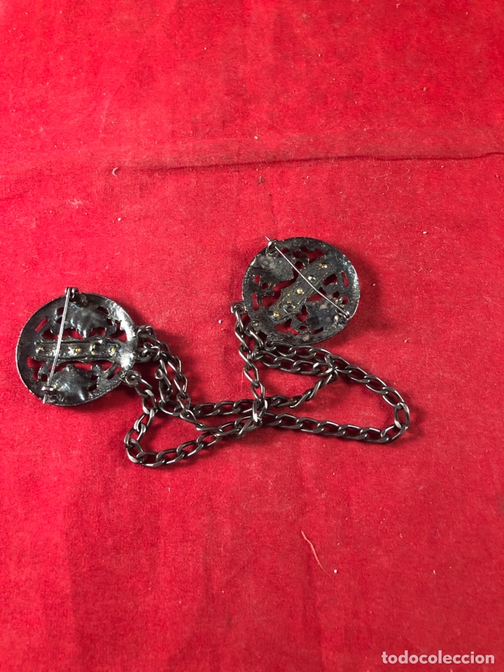 Joyeria: Bonito y antiguo broche doble - Foto 2