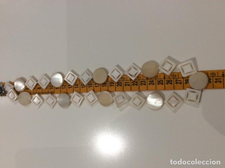 Joyeria: Collar de n&aacute;car con cierre de plata siglo XX - Foto 5