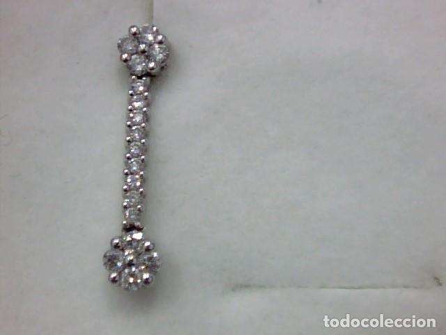 Joyeria: pendientes oro blanco 18 kts y diamantes - Foto 4