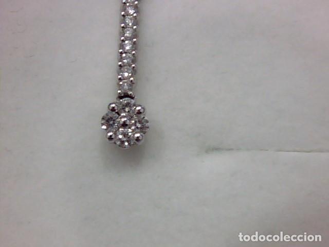 Joyeria: pendientes oro blanco 18 kts y diamantes - Foto 5