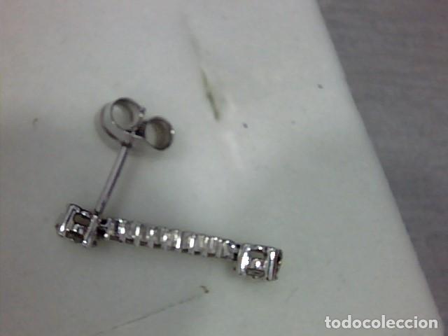 Joyeria: pendientes oro blanco 18 kts y diamantes - Foto 7