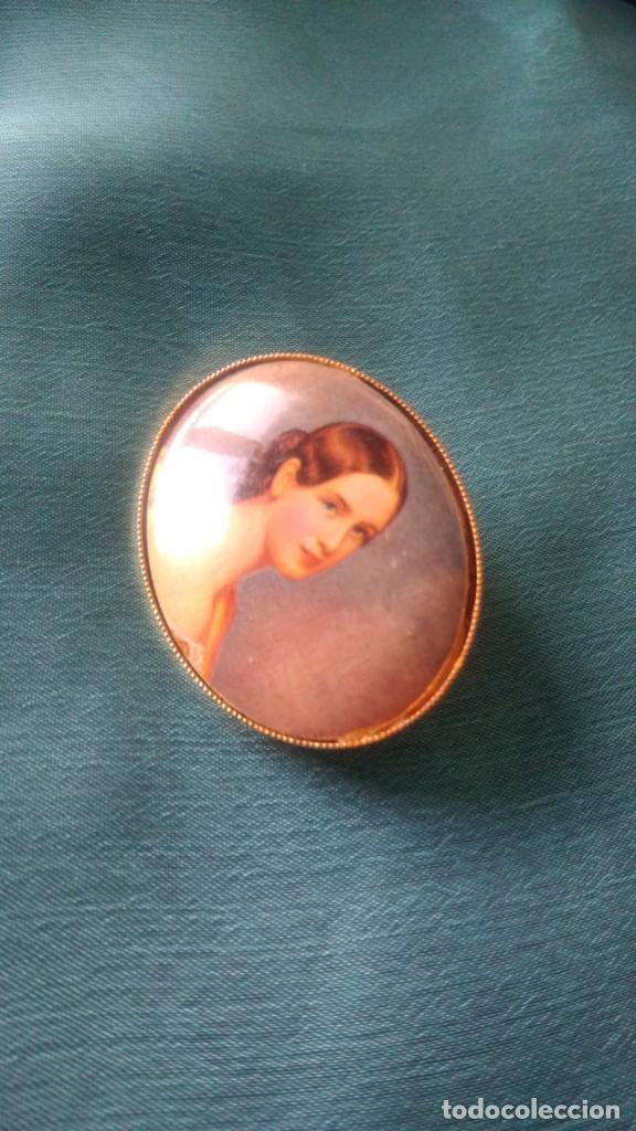Joyeria: BROCHE ESMALTADO BUSTO DAMA DE &Eacute;POCA - Foto 2