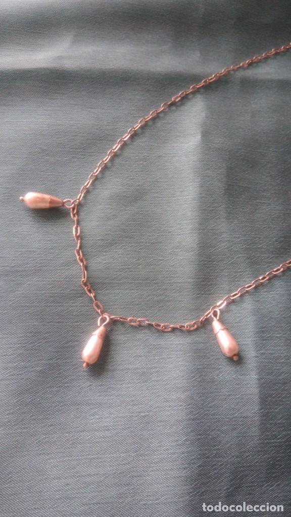 Joyeria: COLLAR DE PLATA CON TRES L&Aacute;GRIMITAS S&Iacute;MIL PERLA - Foto 1
