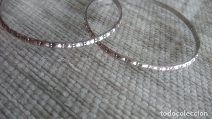 Joyeria: DOS PULSERAS PLATEADAS LABRADAS - Foto 3