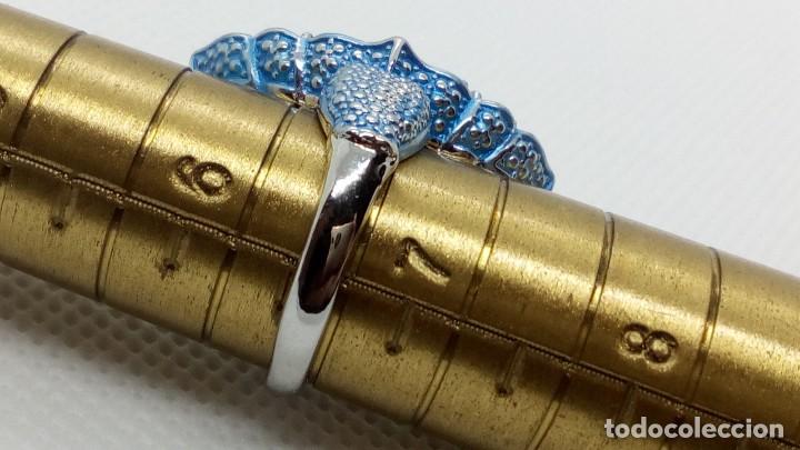 Joyeria: SORTIJA OVAL AZUL CON ZAFIRO Y CIRCONITAS - Foto 5