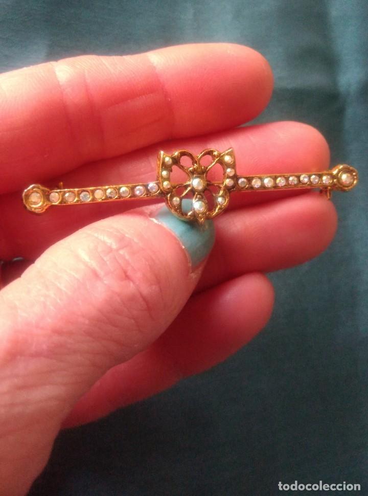 Joyeria: BROCHE DORADO Y PEDRER&Iacute;A - Foto 5