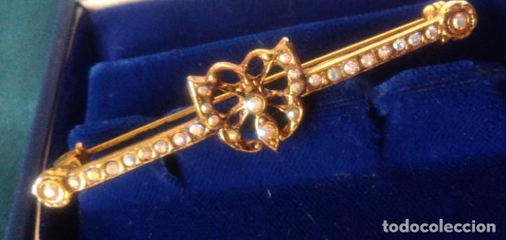 Joyeria: BROCHE DORADO Y PEDRER&Iacute;A - Foto 8