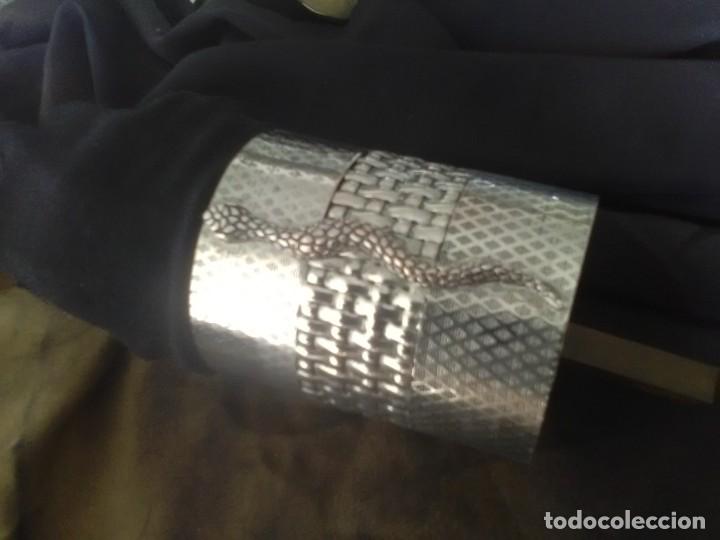 Joyeria: BRAZALETE METAL PLATEADO SERPIENTE. AJUSTABLE. 9 cms. Nuevo - Foto 1