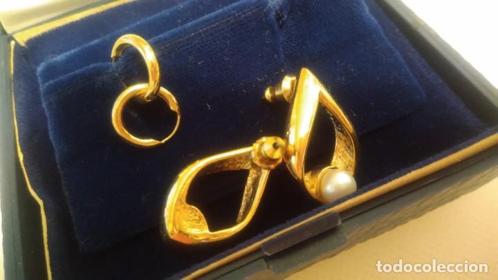 Joyeria: DOS PARES DE PENDIENTES DORADOS - Foto 2