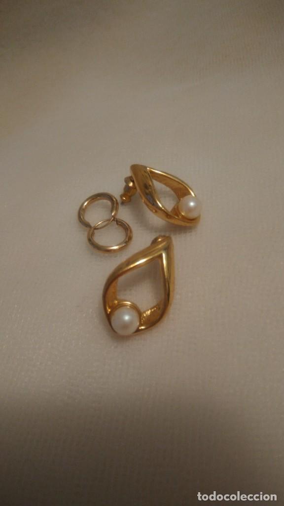 Joyeria: DOS PARES DE PENDIENTES DORADOS - Foto 3