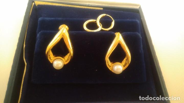 Joyeria: DOS PARES DE PENDIENTES DORADOS - Foto 6