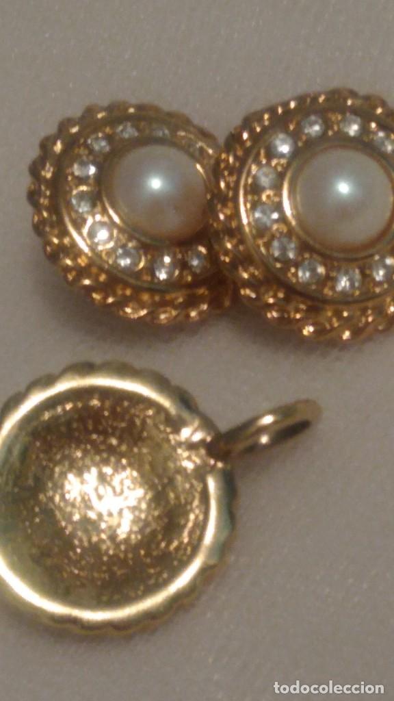 Joyeria: ADEREZO DE PENDIENTES Y COLGANTE DORADO Y PERLA - Foto 8