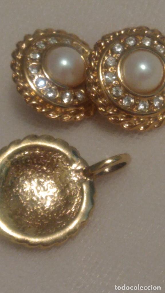 Joyeria: ADEREZO DE PENDIENTES Y COLGANTE DORADO Y PERLA - Foto 9