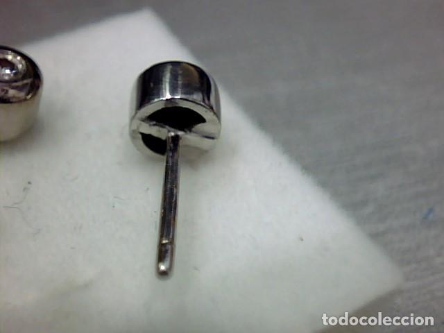 Joyeria: pendiente oro blanco 18 kts y diamantes - Foto 2
