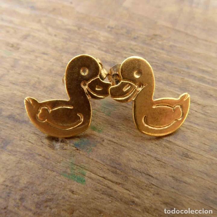 Joyeria: Pendientes vintage con ba&ntilde;o de oro - Foto 1