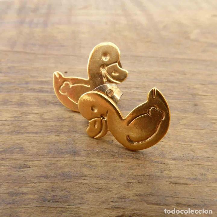 Joyeria: Pendientes vintage con ba&ntilde;o de oro - Foto 2