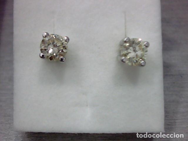 Joyeria: pendientes oro blanco 18 kts y diamantes - Foto 1