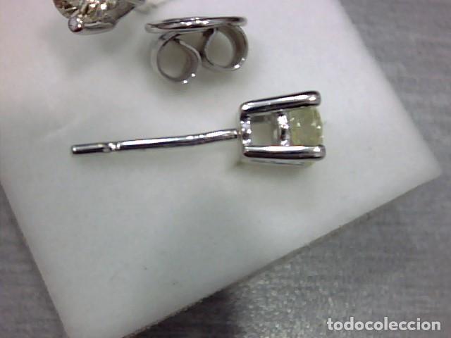 Joyeria: pendientes oro blanco 18 kts y diamantes - Foto 2