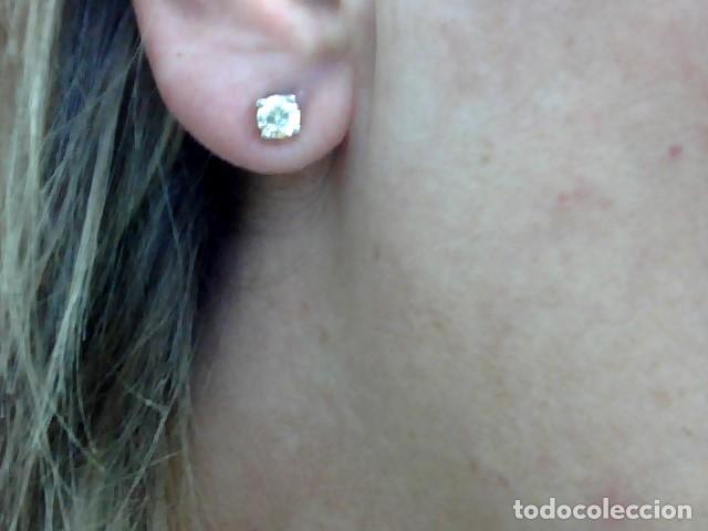 Joyeria: pendientes oro blanco 18 kts y diamantes - Foto 3