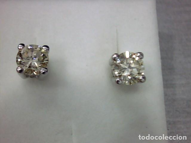 Joyeria: pendientes oro blanco 18 kts y diamantes - Foto 5