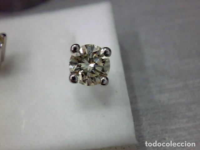 Joyeria: pendientes oro blanco 18 kts y diamantes - Foto 6
