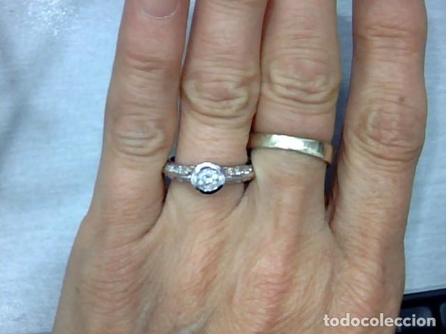 Joyeria: ANILLO ORO BLANCO 18 KL Y DIAMANTES - Foto 2