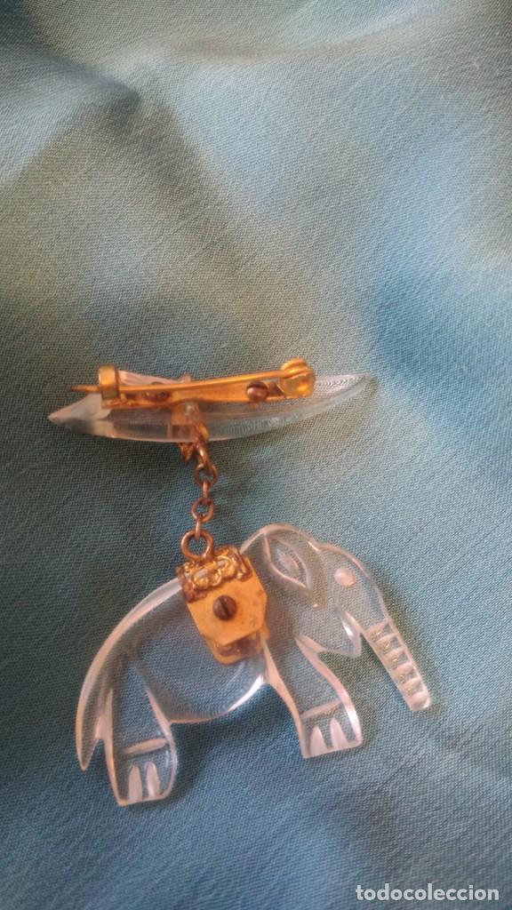 Joyeria: BROCHE MODERNISTA DE ELEFANTE DE CELULOIDE - Foto 4