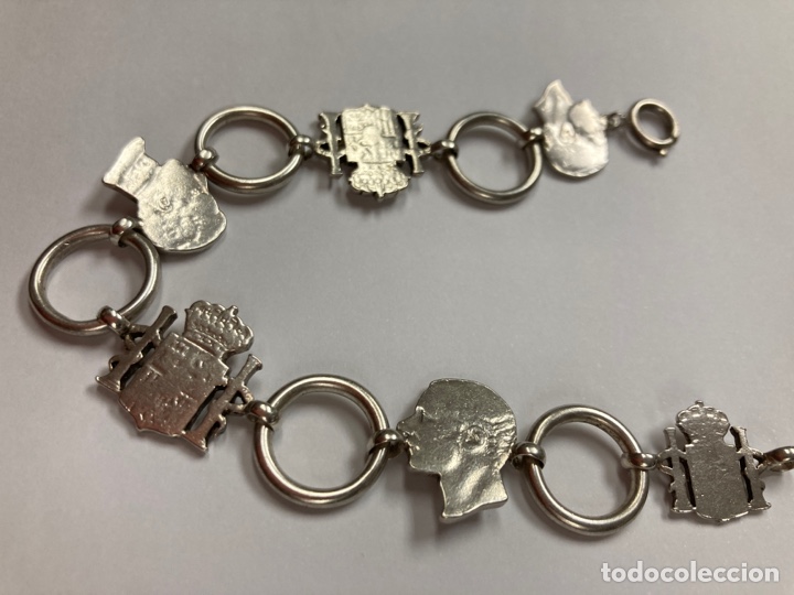 Joyeria: Pulsera de plata hecha de monedas - Foto 3