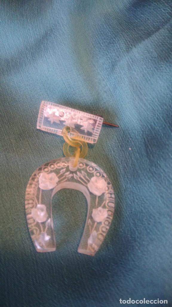 Joyeria: BROCHE MODERNISTA DE CELULOIDE HERRADURA - Foto 7