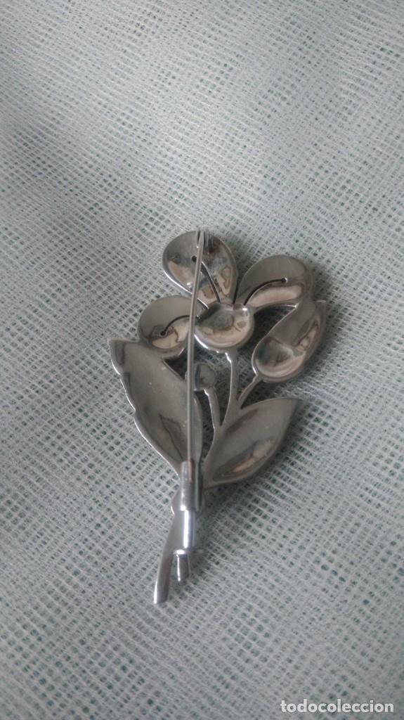 Joyeria: BROCHE ANTIGUO FLOR DE LIS CON PEDRER&Iacute;A - Foto 9
