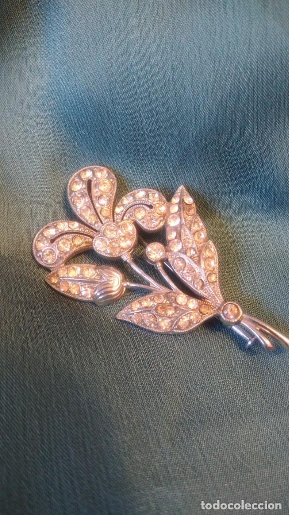 Joyeria: BROCHE ANTIGUO FLOR DE LIS CON PEDRER&Iacute;A - Foto 12