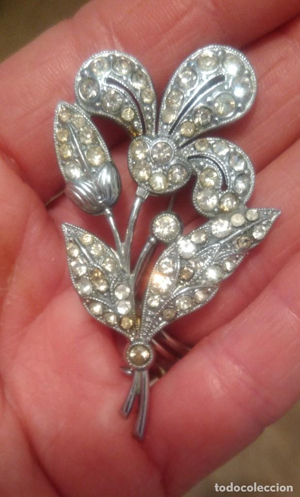 Joyeria: BROCHE ANTIGUO FLOR DE LIS CON PEDRER&Iacute;A - Foto 16