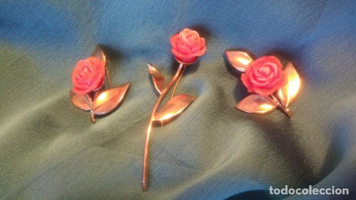 Joyeria: CONJUNTO DE 3 BROCHES ANTIGUOS - Foto 1
